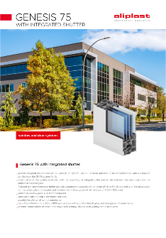 Genesis 75 with integrated shutter