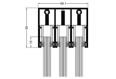 Slide Glass - top horizontal section / top sash - frame