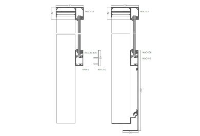 Glass installation and system cover plate for the balcony slab front (260mm)